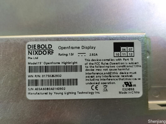 Wincor 1750242978 15 pouces LCD haute luminosité haute lumière 285 HB LCD BOX pièces détachées ATM