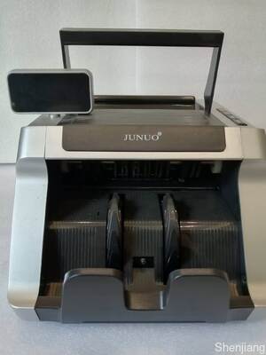 JUNUO C05 Compteuse de billets détecteur Noir avec affichage LED