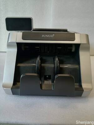 JUNUO C05 Compteuse de billets détecteur Noir avec affichage LED