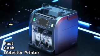 Détecteur de billets multi-devises portable SJ668 avec imprimante et garantie à vie